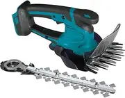 2 in 1 Cordless Hedge Trimmer, Electric Lightweight Hand Held Hedge Trimmer with Battery, Charger & 2 Blades, 22000Rpm Small Hedge Trimmer, for Shrub, Garden, Grass, Pruning Green B
