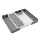 Boxsweden Brite 4 Section Spice Organiser Tray & Storage w/Utensil Compartments