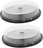 2Pcs Dvd Storage Container Durable Plastic Dvd Holder for Organizing and Protecting Dvds Compact Design for Desktop Bookshelf for Video Games Media Storage