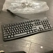 Logitech - K120 Full-size Wired Membrane Keyboard for PC with Spill-Resistan