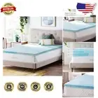 Cooling Gel Infused 2-Inch Memory Foam Mattress Topper for Twin XL Comfort