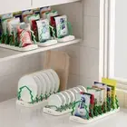 Detachable Bowl Drying Rack Plastic Dish Storage Rack Pot Cover Racks Kitchen