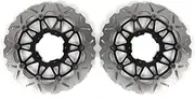 Floating Front Brake Discs Rotors for Honda CBR1000RRR CBR1000RR-R 2020-2025, CBR1000RR ABS 2020-2024, CBR1000RR SP 20-24, CMX1100 REBEL 1100 2021-2024, Motorcycle Replacement Accessories Parts Black