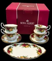 ROYAL ALBERT "Old Country Roses" 9 PIECES TEA COMPLETER SET BRAND NEW in box .