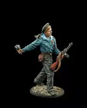 Tin soldier Museum (TOP) Soviet Navy Sea Infantry Soldier with Submachine WW2