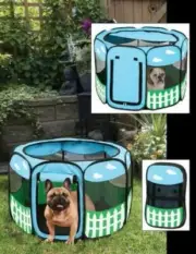 Pet Portable PlayPen Exercise Kennel Hamster Chick Dog Soft Cat Fold Crate Puppy