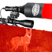 Wicked Lights W404iC Long Range Red Night Hunting Light Kit for Coyote, Fox, ...
