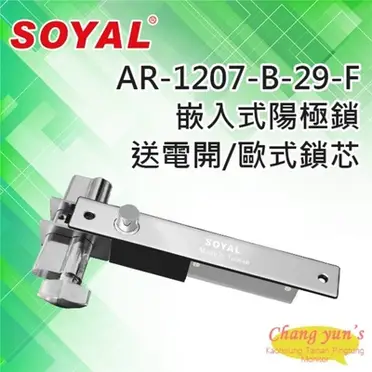 高雄/台南/屏東門禁 SOYAL AR-1207-B-29-F 送電開 陽極鎖 有歐式鎖芯