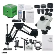 4K Camera 7X-90X Trinocular Stereo Microscope Magnifier Stand for Jewelry