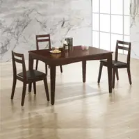 在飛比找蝦皮商城優惠-實木餐桌 實木餐椅 胡桃色餐桌椅 松木餐桌椅 長方形餐桌椅 