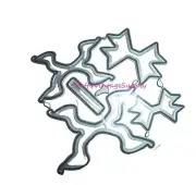 Metal craft die cut hair bowknot tiny loop bow paper machine cutters dies (P5F)
