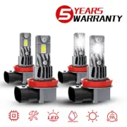 H11 H9 4x Luces Fuertes Para Auto Coche Luz Carro Bulbs LED SUPER Blanco Hi/lo