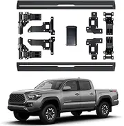 MOMOAU Electric Side Step - Automatic Retractable Running Boards for Trucks, True Flush Mount, Compatible with 2005-2021 Toyota Tacoma Crew Cab