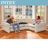 在飛比找momo購物網優惠-【INTEX 原廠公司貨】超大充氣L型沙發椅(68575)