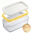 Butter Cutting Box Cheese Storage Box with Lid Butter Dish Slicer Organizer AU