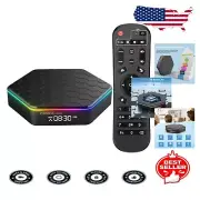 Stream 6K Content with Android 12.0 TV Box; 4GB/64GB, Dual WiFi + Remote Control