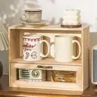 Desktop Storage Cabinet Shelf Rack for Action Figures Toys Living Room