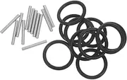Generic 10 Sets Apron Washer Pin Impact Wrench Socket Set Rings Electric Wrench The Ring Pipe Wrench Ratchet Connectors Kit Drill Wrench Rubber Ring Drive Socket Retainer Ring Steel