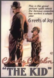 Modern FILM POSTER Postcard: THE KID (Charlie Chaplin). Free UK p&p