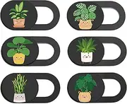 MESMOS Webcam Cover Slide Cute - For Plant Lady - Laptop Camera Cover - Phone Camera Blocker - Webcam Privacy Cover - Fits Most iMac, iPhone, Computer, MacBook Pro, MacBook Air, Surface Pro, Mobile Phones