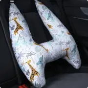 Cute Animal Pattern Kid Neck Head Support, U-Shape Children Pillow Giraffe