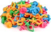 100 Pieces Silicone Bobbin Holder, Thread Spool Holder for Stacking Bobbins on S