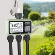 New 3Zone Water Timer Independent Watering Plan Garden Automatic Drip Irrigation