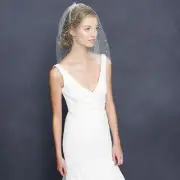 J. Crew Rhinestone Blusher Veil