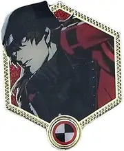 Persona 3 x Zen Monkey Studios: Golden Series 2 - Shinjiro Aragaki Collectible Enamel Pin, Small, enamel, no