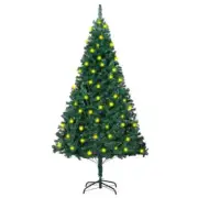 NNEVL Artificial Christmas Tree with LEDs&Thick Branches Green 150 cm