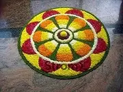 StromX Super Soft Microfiber Traditional Modern Rangoli Door Mat for Home, Living Room, Beside Runner for Bedroom Decoration (24 x 24 Inch, Floral),Yellow