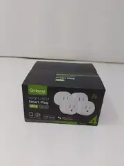 GHome Smart Mini Plug Compatible with Alexa and Google Home, WiFi Outlet 4 Pack