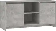 vidaXL TV Cabinet Living Room Bedroom Entertainment Centre TV Stand Console HiFi Cabinet Home Organiser Concrete Grey Engineered Wood
