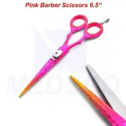 Pink Color Barber Scissors 6.5’’ Hair Cutting Mustache Beard Hairdressing Shears