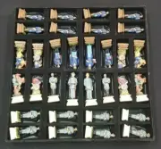 American Civil War Themed Chess Set 32 Resin Pieces No Board King Height 3.3"
