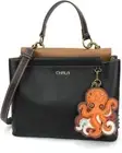 NEW Chala Converts Satchel Crossbody Tote Black Vegan OCTOPUS-A gift