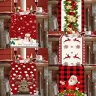 Faceless Gnome Elk Christmas Table Runner Printed Table Flag Home Party Decor
