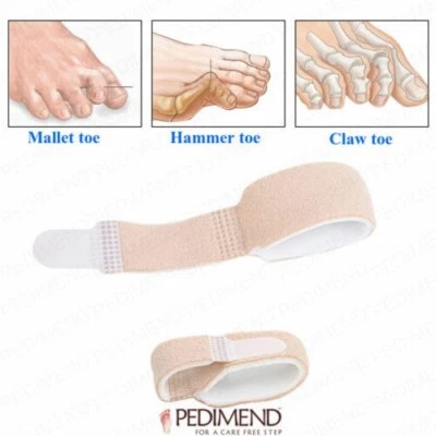 1PC Toe Straightener Cushioned Bandage for Hammer Toe Foot Care Finger Bandage