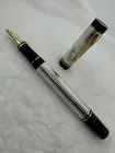 Parker Duofold Sterling Silver Centennial Fountain pen 18k Gold Nib