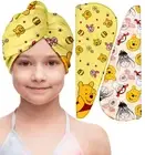 Microfiber Hair Towel Wrap for Kids Girls Women 2 Pack Drying Turban Towels f...