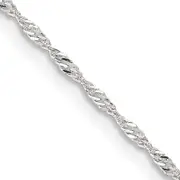 16 Inch Sterling Silver 1.4mm Singapore Chain