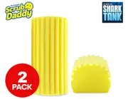 Scrub Daddy Damp Duster 2-Pack Reusable Cleaning Tools in Yellow