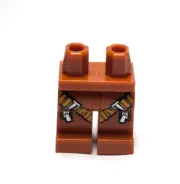 Lego - Minifigure Legs - Dark Orange, Safety Harness