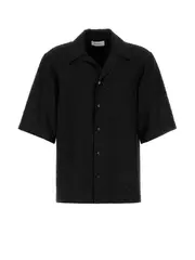 [ALEXANDER MCQUEEN] SKULL JACQUARD SHIRT 16 BLACK