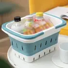 Handle Washbasket Storage Basket Plastic Bath Caddy with Handle Capacity Travel