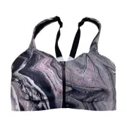 Victoria's Secret Knockout Front-Close Sweat On Point Sport Bra Onyx Marble 34DD