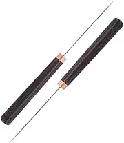 Frediuo 2Pcs Leather Awl Punch Tool Scratch Awl Ergonomic with Wooden Handle Repair Tool for Leather Crafts Woodwork Stitching Sewing