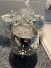 Slatkin "Holiday Glow" Silver Tea Light Candle Holders - Set of 3! Snowflakes