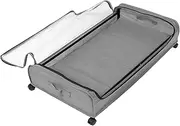 DOITOOL Bed Storage with Wheels under Bed Organizer for Clothes Shoes Books Sturdy Iron Frame Easy to Move for Small Spaces