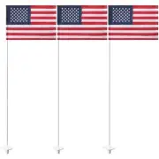 "golf flag 6 ft golf flagstick with double-side american flag for putting gre...
